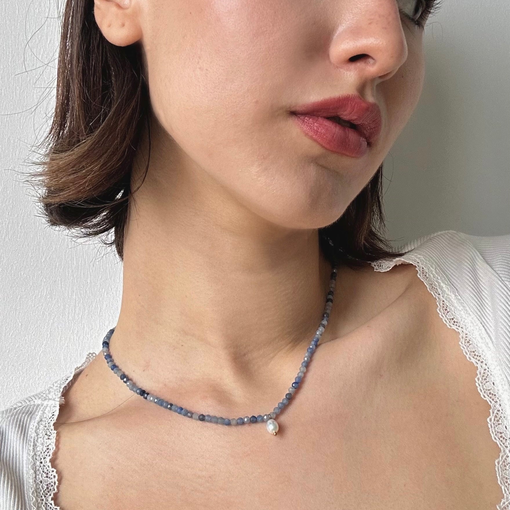 Blue Gemstone Necklace