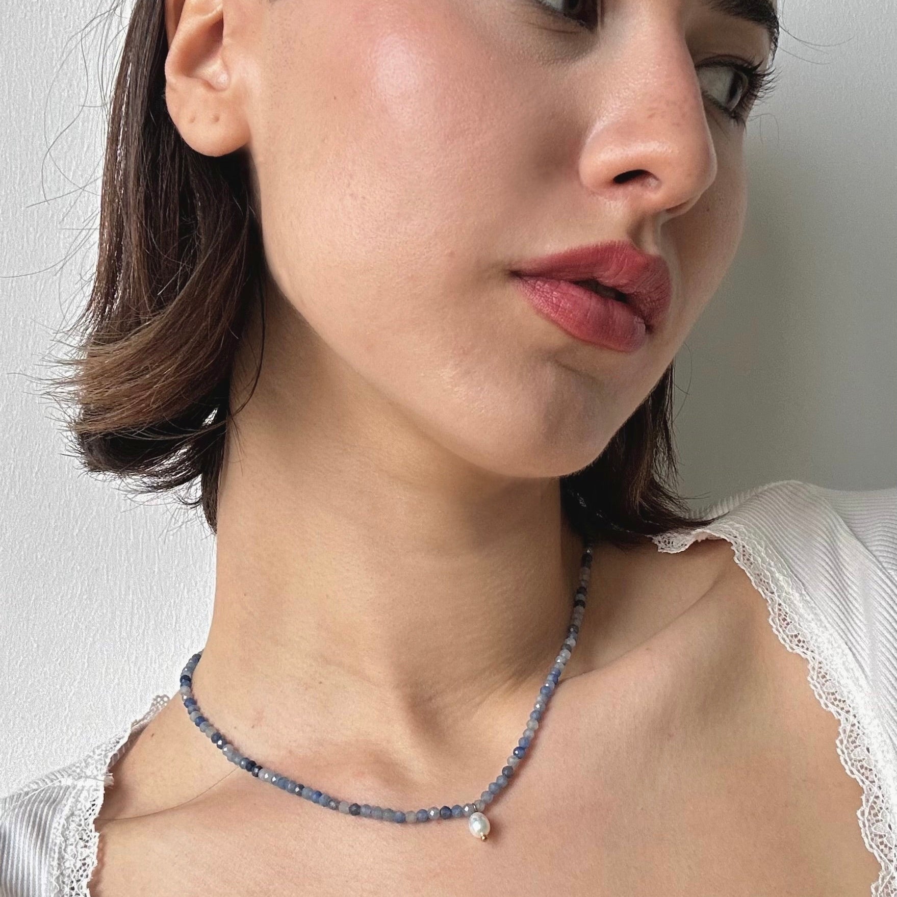 Blue Gemstone Necklace