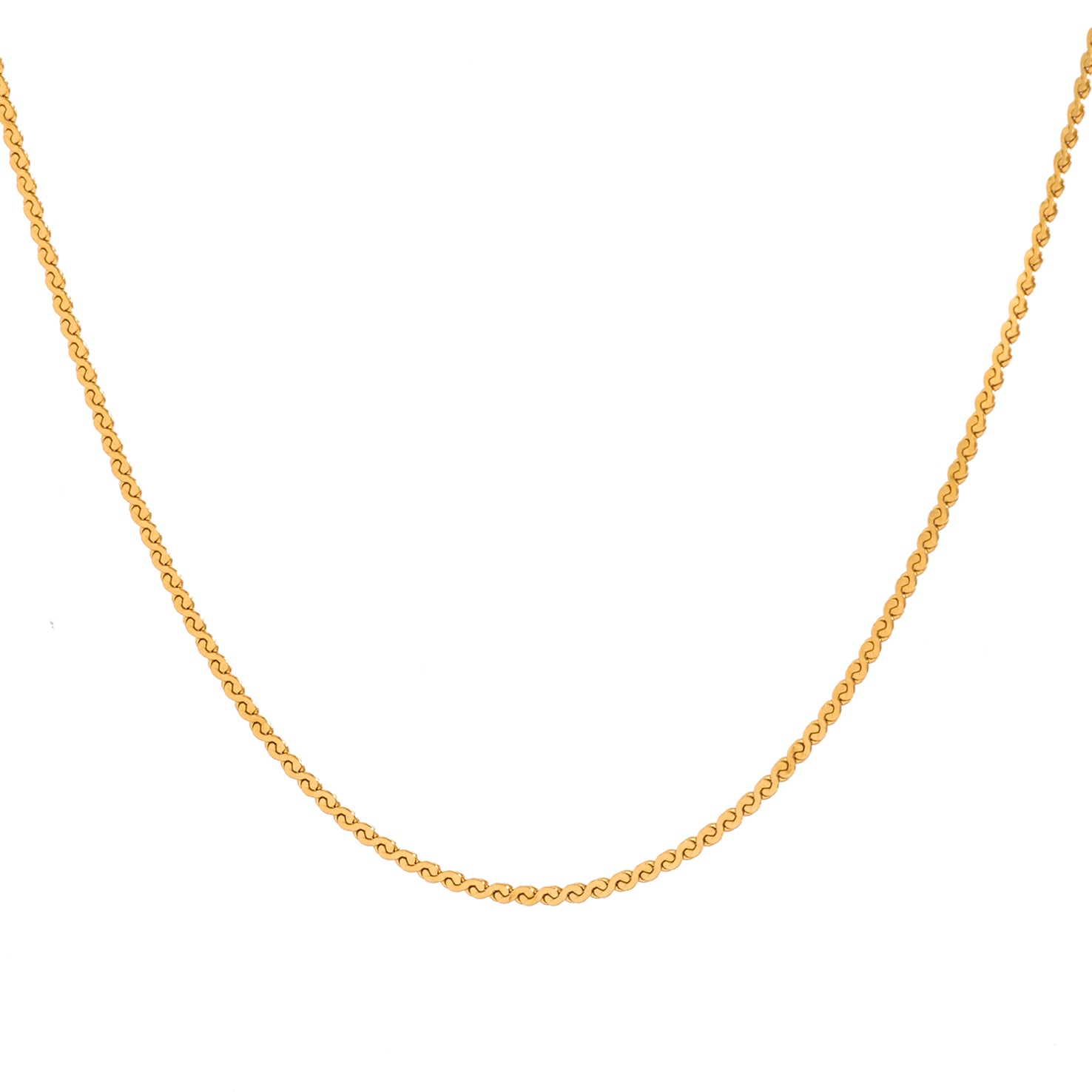 Zoi Era Dainty Gold Snake Chain Necklace β waterproof anti-tarnish minimal chain, everyday layering essential.