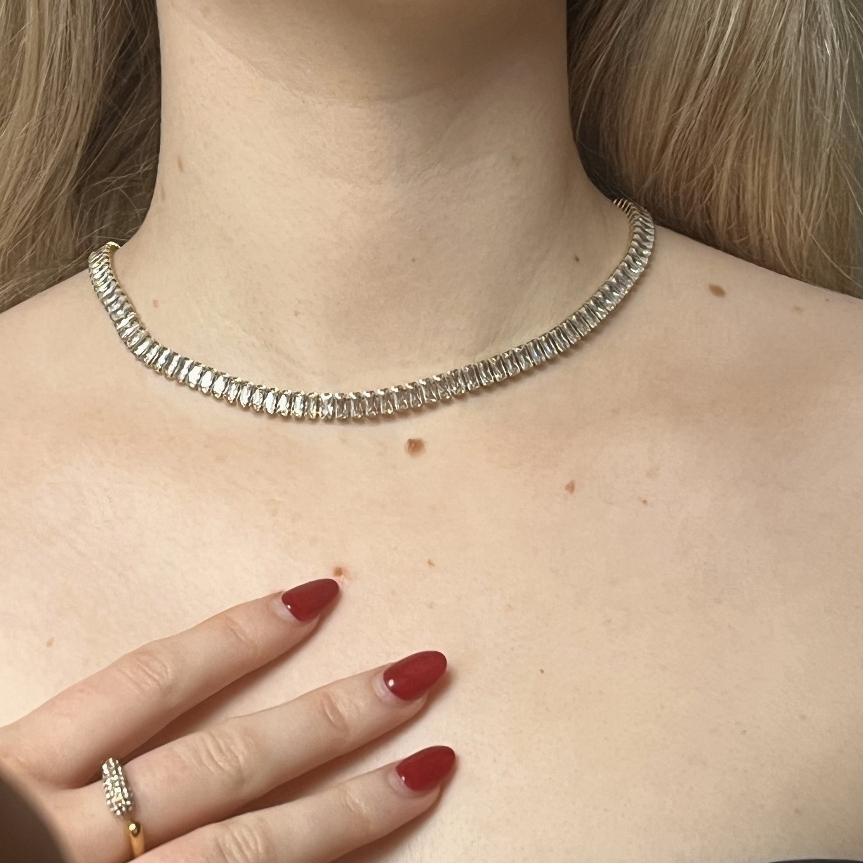 tennis choker necklace