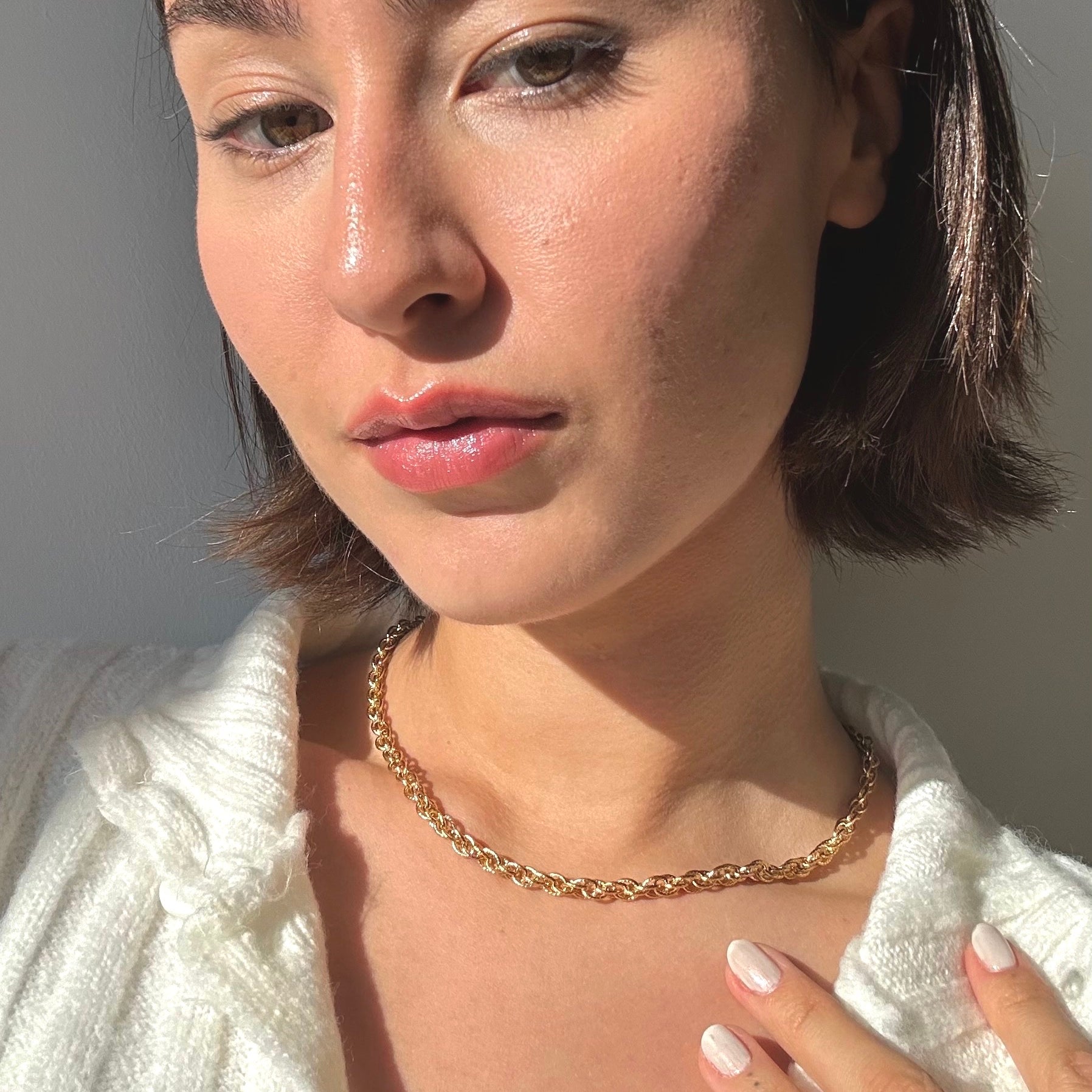 waterproof chunky chain necklace