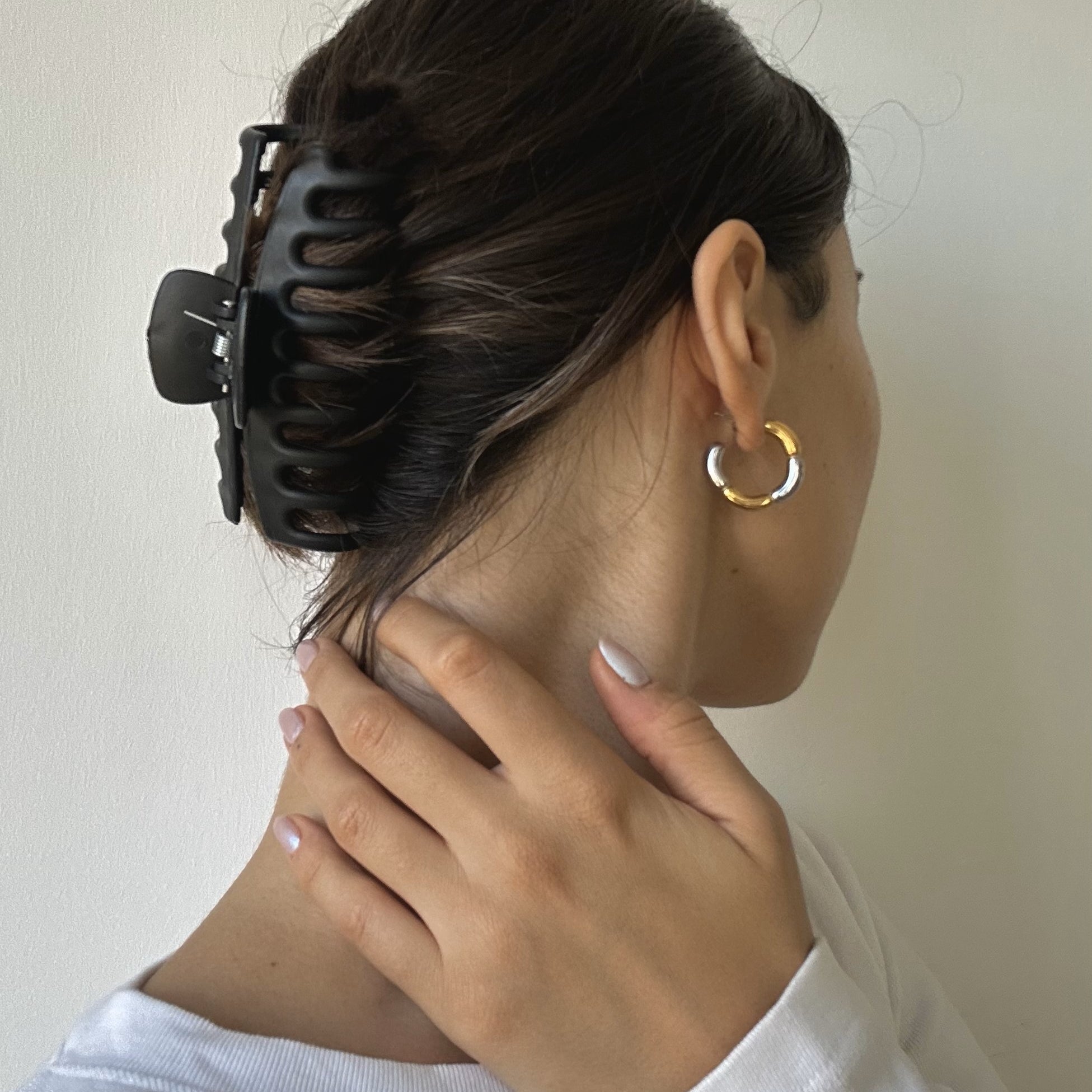 chunky hoop earrings