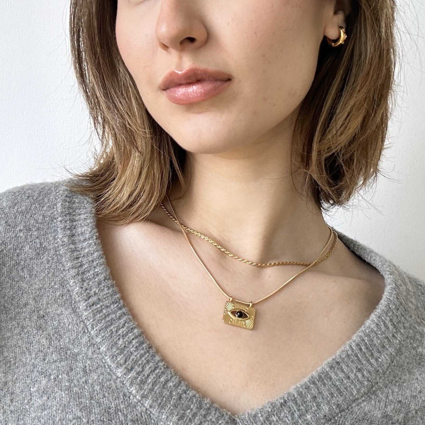 waterproof gold necklace