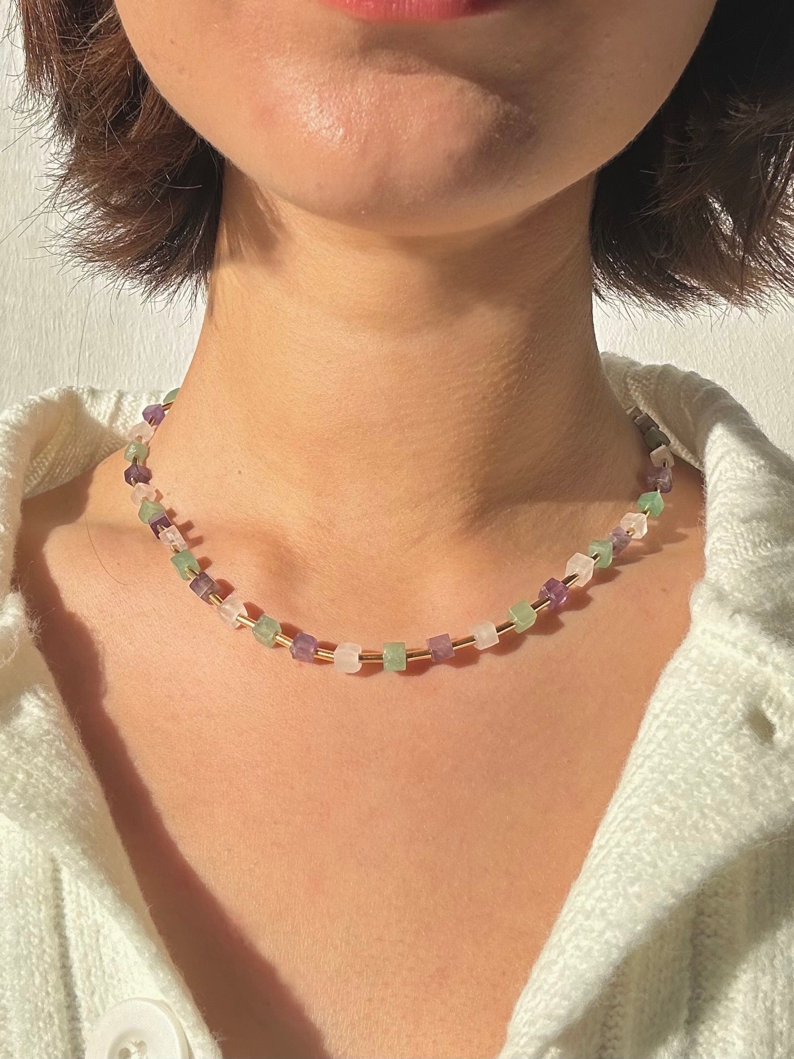 beaded layering necklace