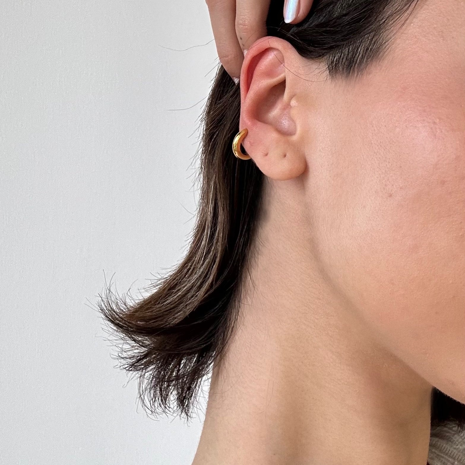 gold clip on earrings