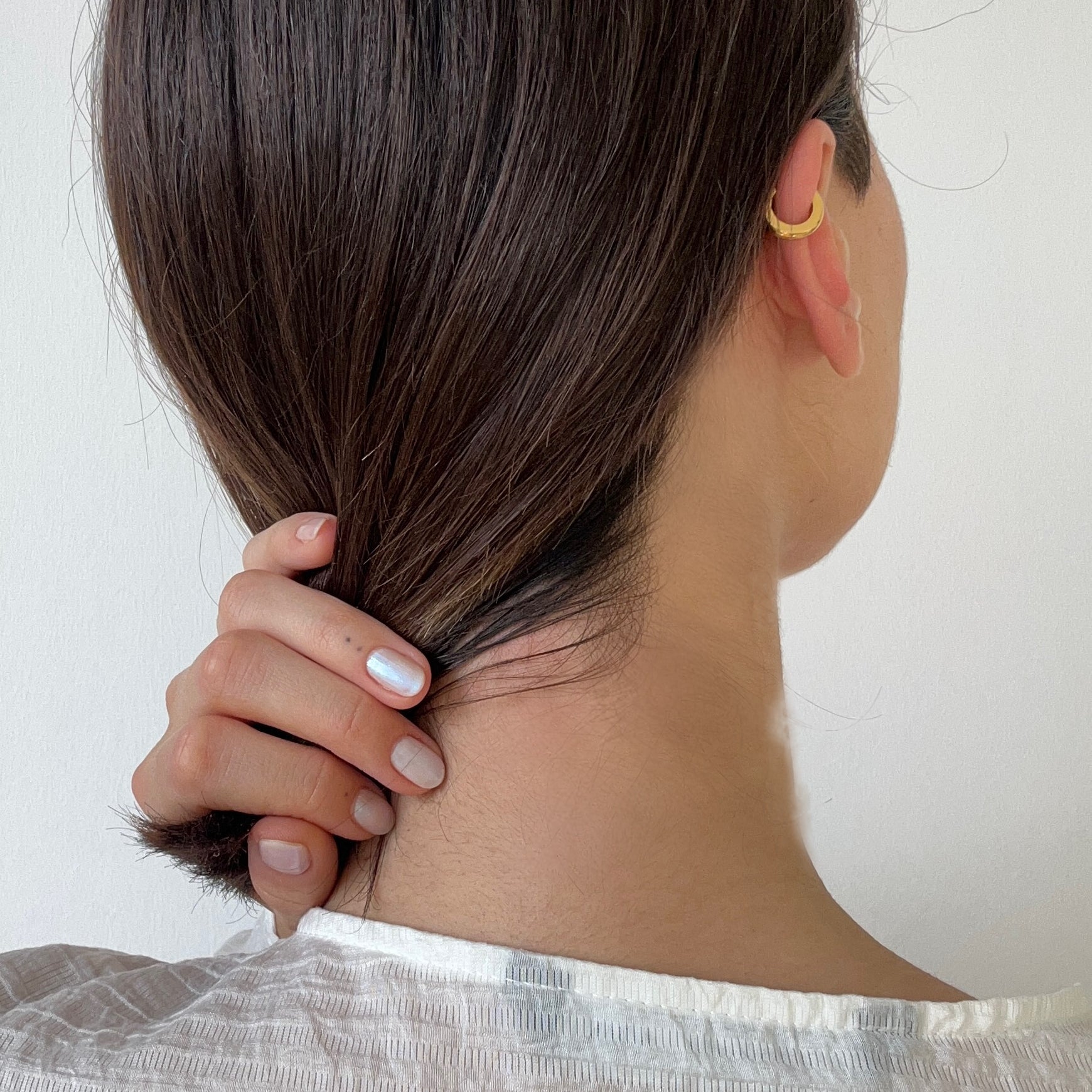 gold simple ear cuff