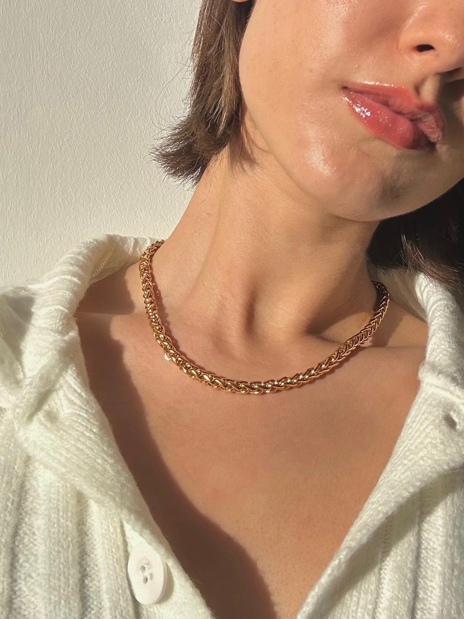 gold rope chain necklace