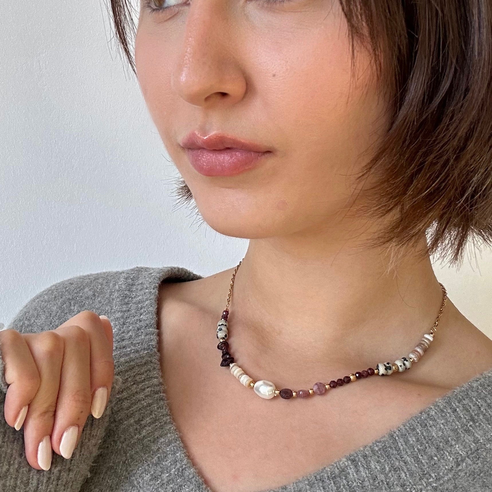 pearl beaded necklace