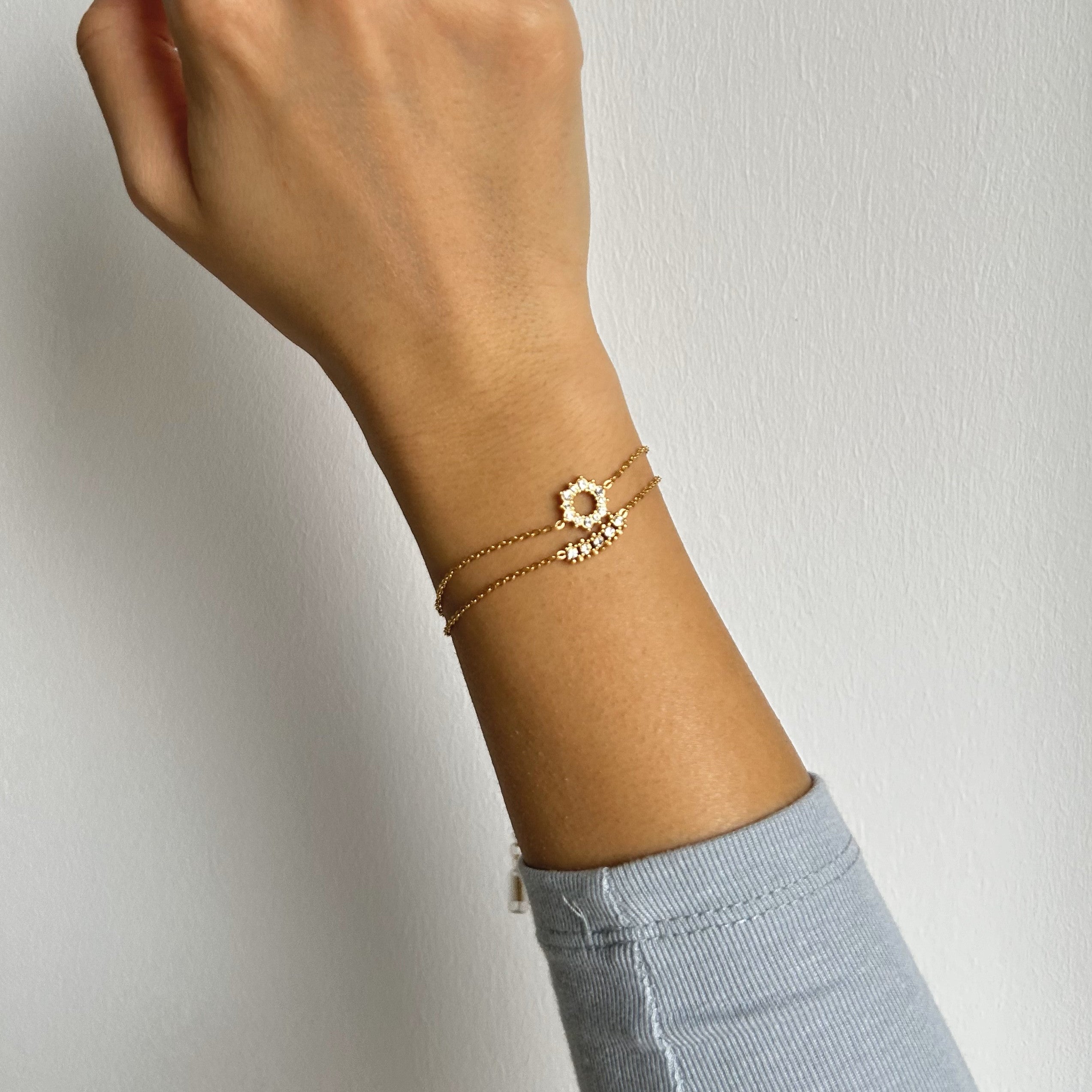 gold layering bracelet