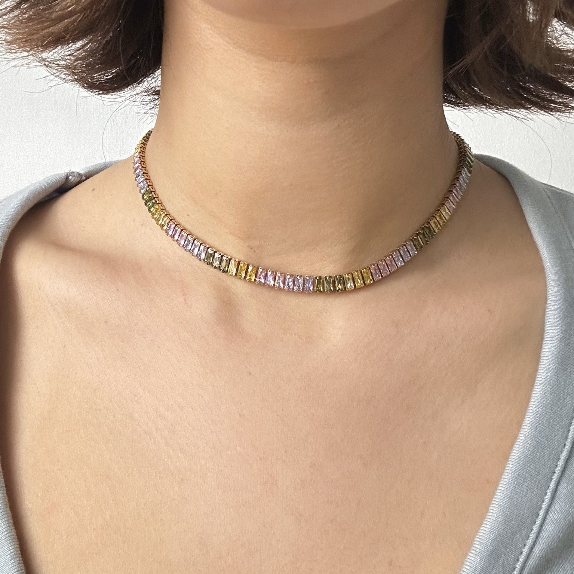 tennis choker necklace