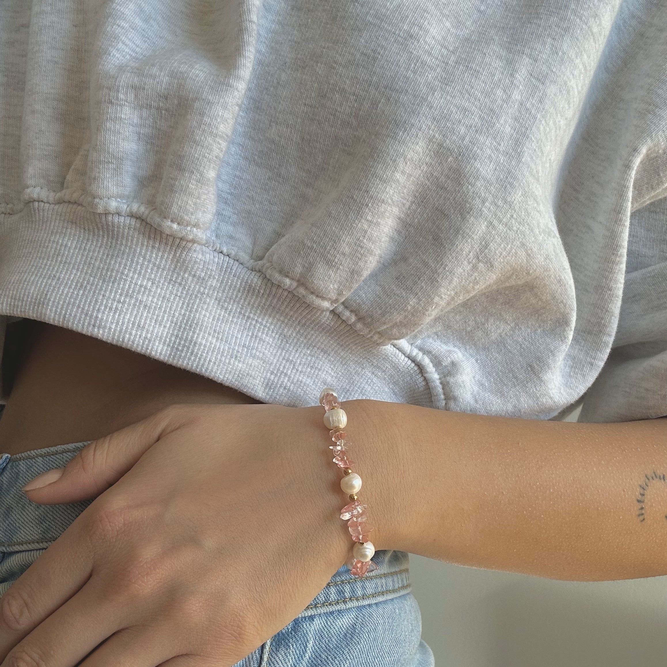 chunky pearl bracelet