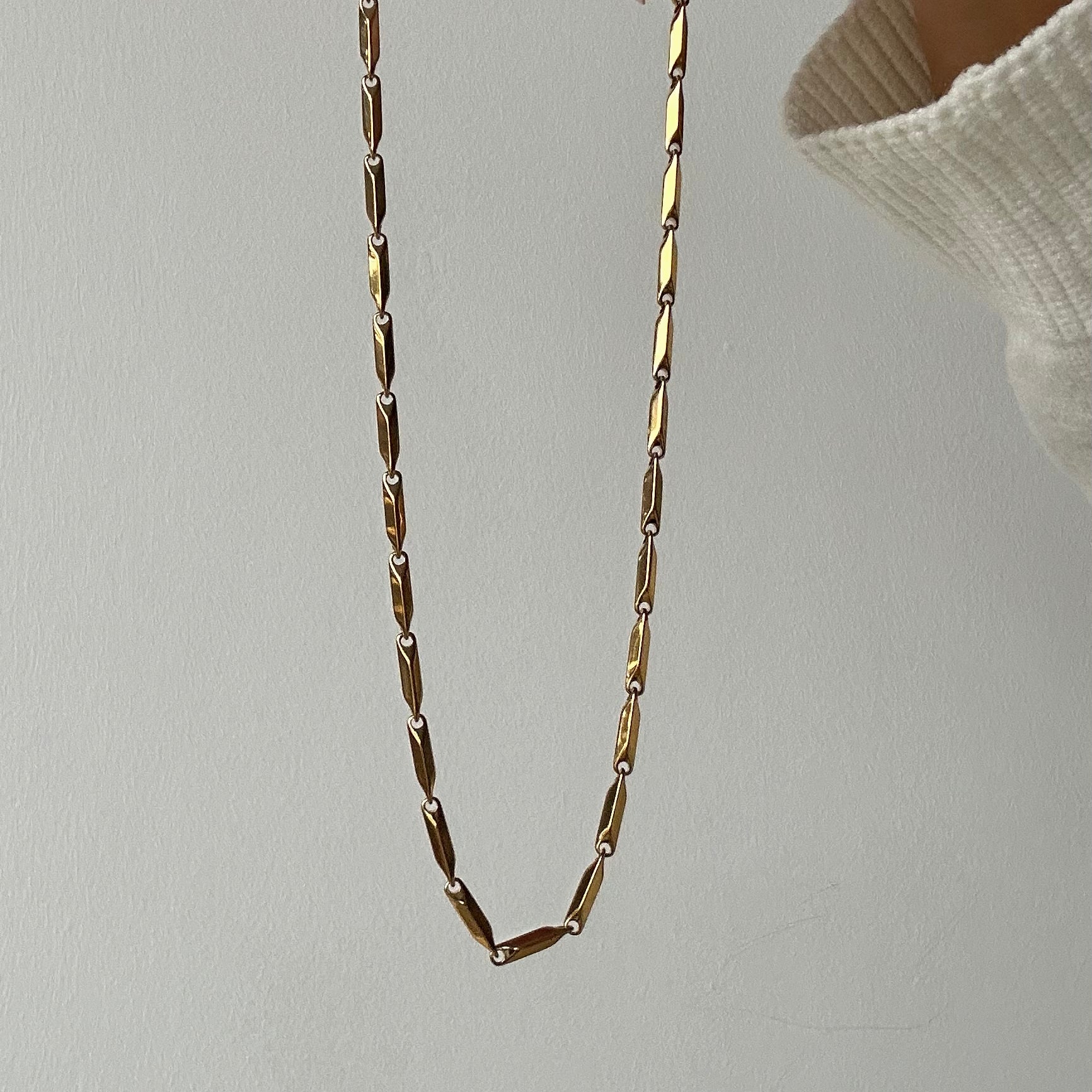 gold chunky chain necklace for summer