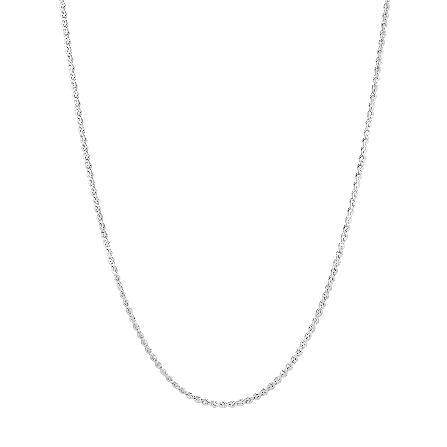 Zoi Era Silver Dainty Snake Chain Necklace β waterproof, anti-tarnish stainless steel chain with adjustable length, shiny sleek finish, jewellery essential.