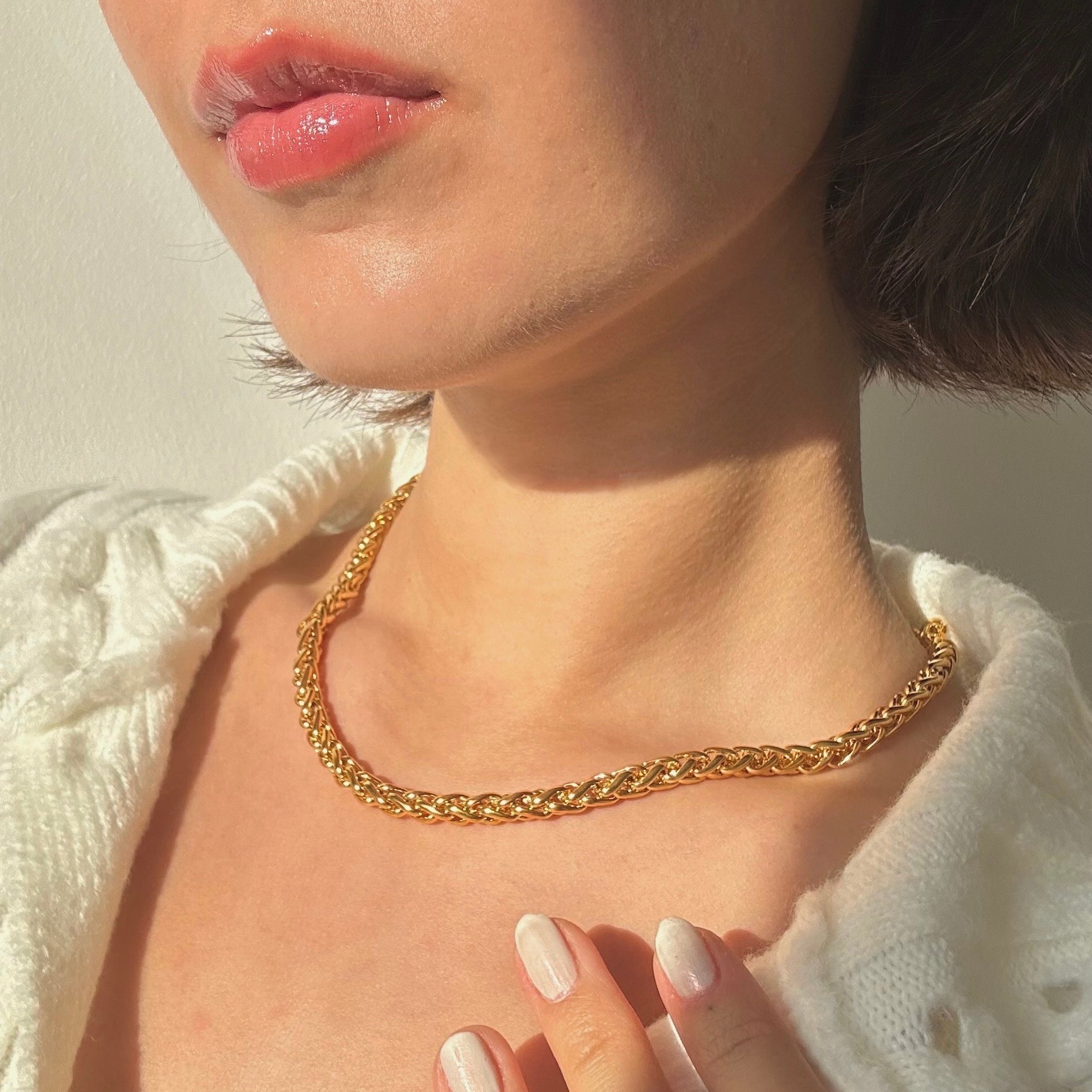 thick rope chain choker