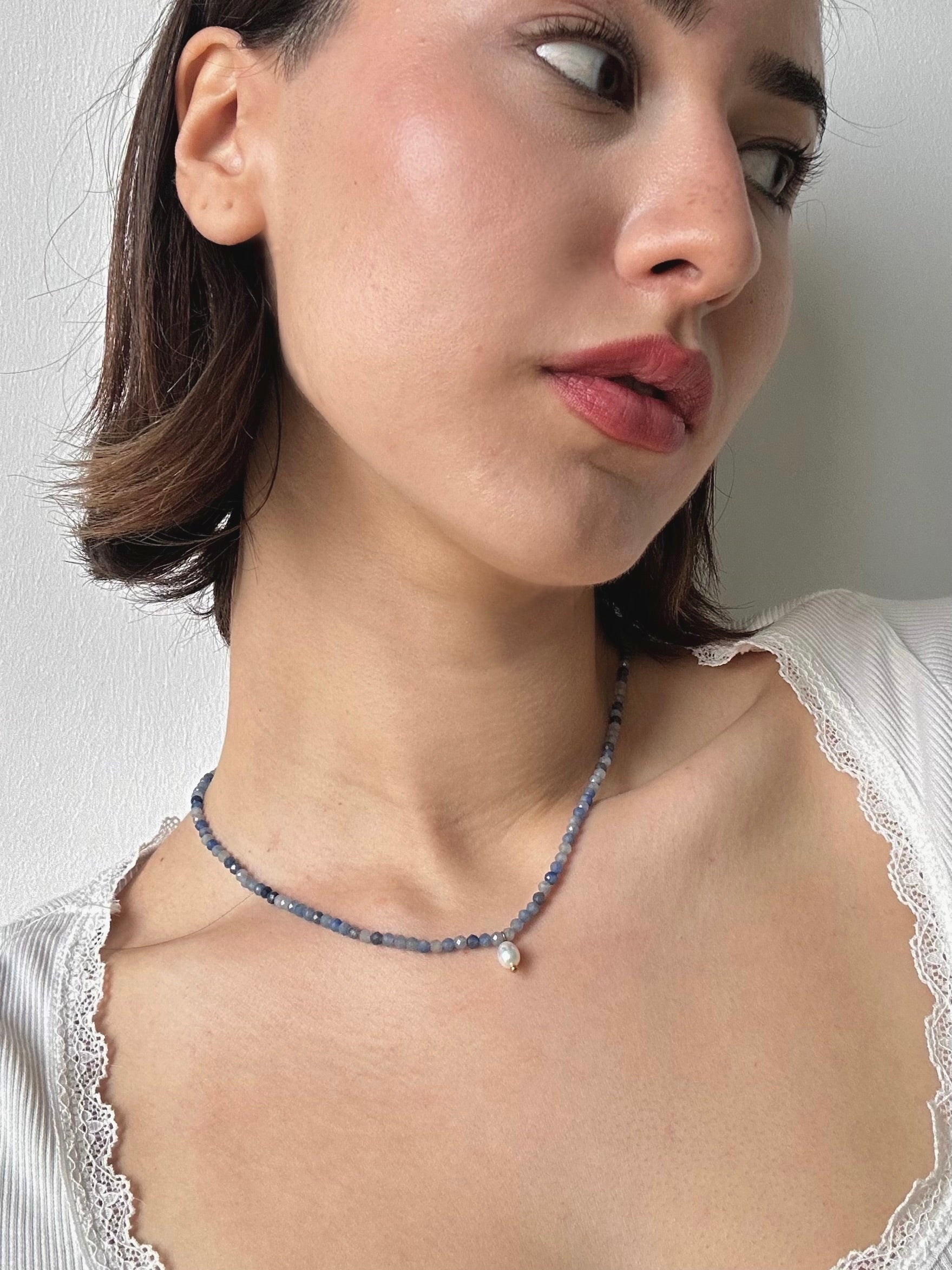 Blue Gemstone Necklace