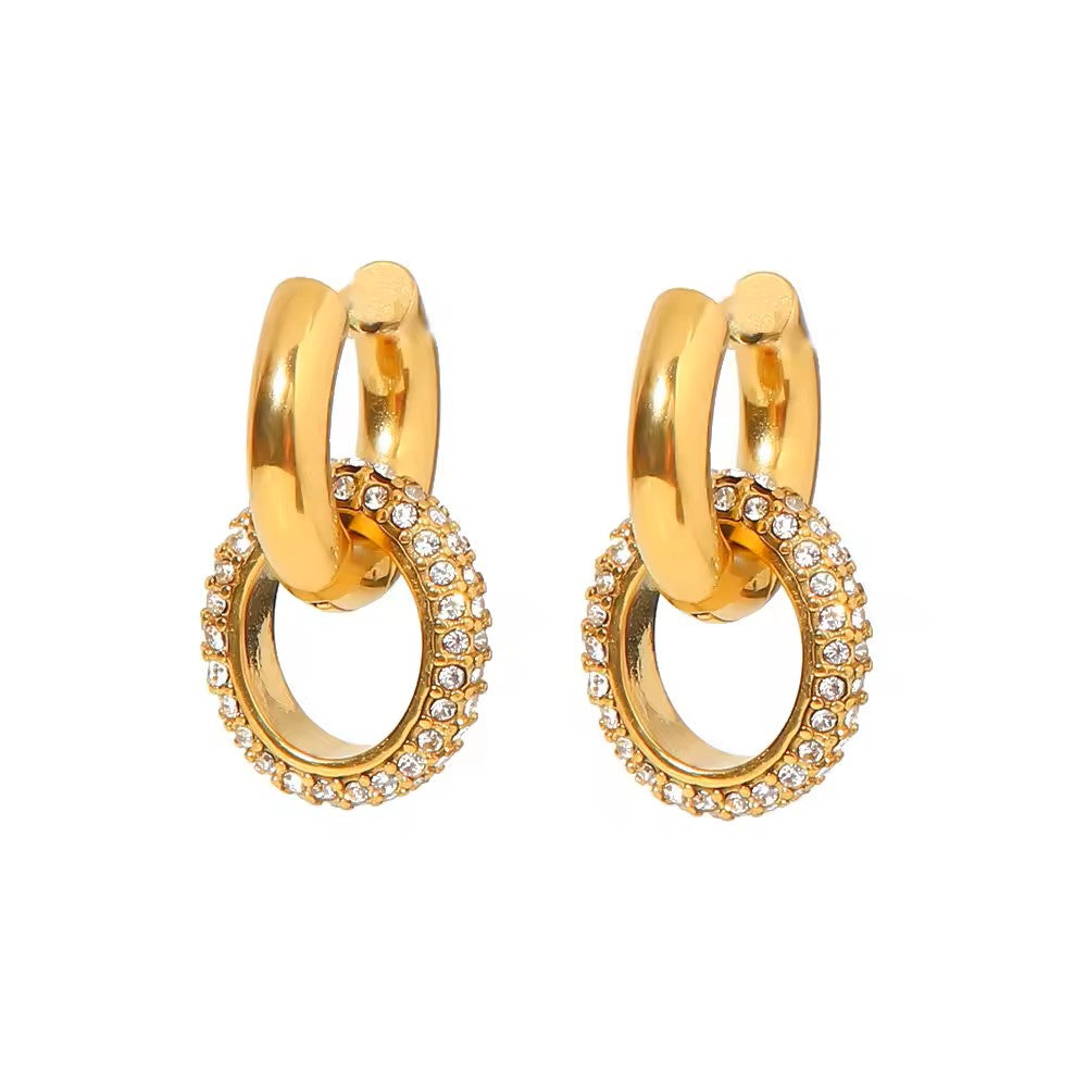 gold chunky hoops