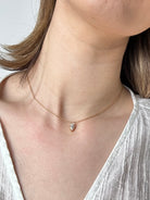 minimal layering necklace