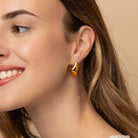 chunky tear drop earrings