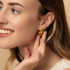 gold chunky earrings