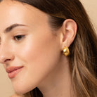 chunky gold hoop earrings