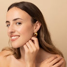 chunky gold hoop earrings