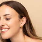 gold small thick hoops