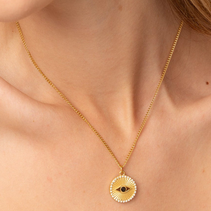 evil eye pendant necklace