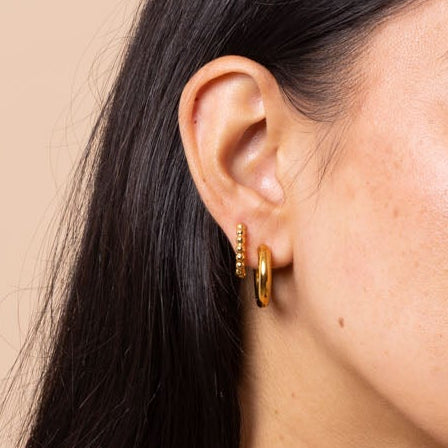gold stacking hoops