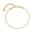 gold dainty chain bracelet