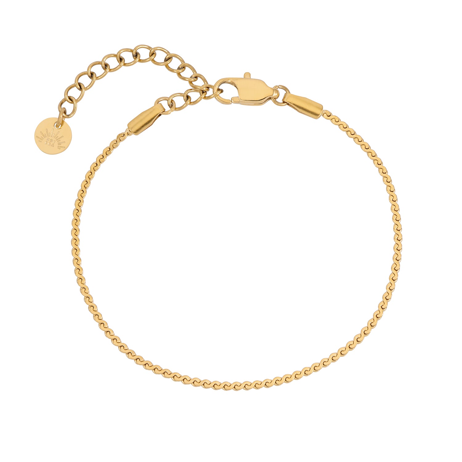 gold dainty chain bracelet