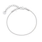 silver dainty chain bracelet