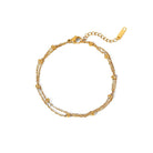 multilayer gold chain bracelet