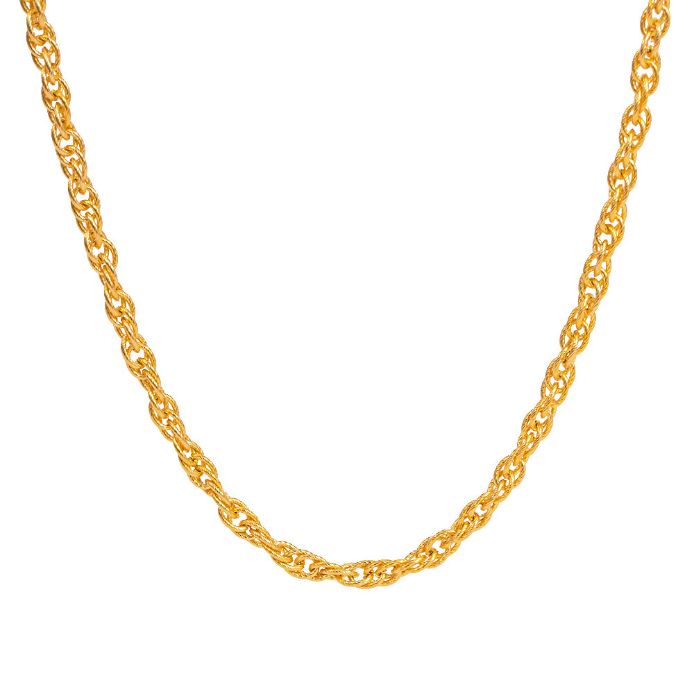 chunky gold shimmer necklace