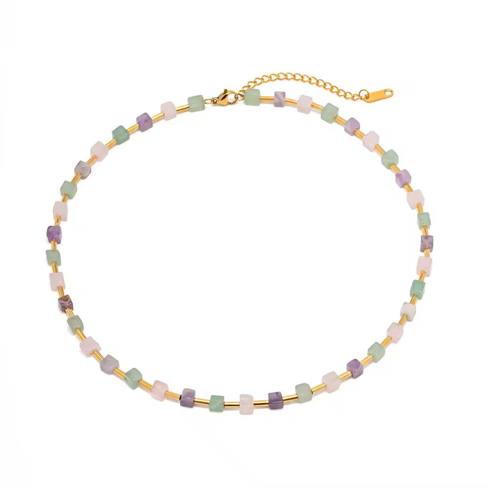 multicolour beadd necklace