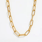 chunky paperclip chain necklace