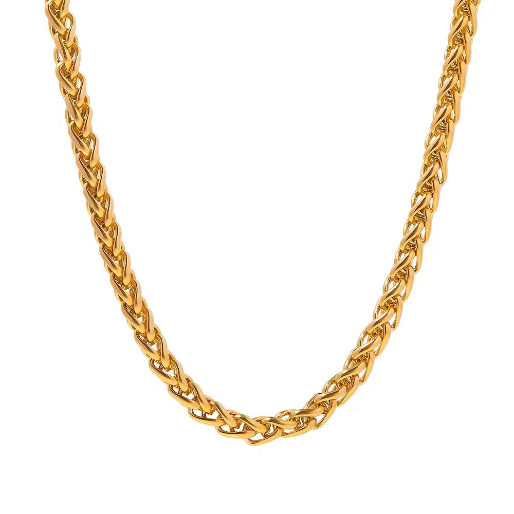 chunky twist chain choker