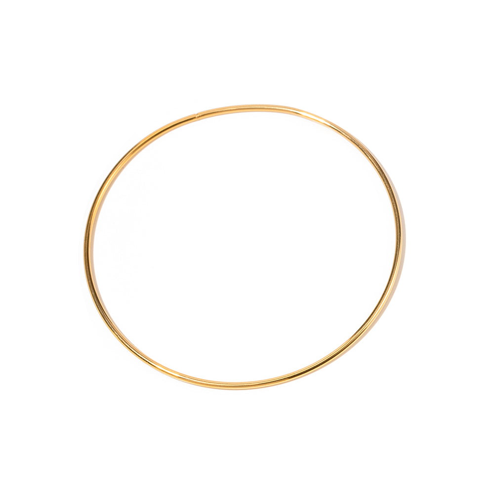 simple gold bangle bracelet