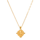 waterproof gold coin necklace