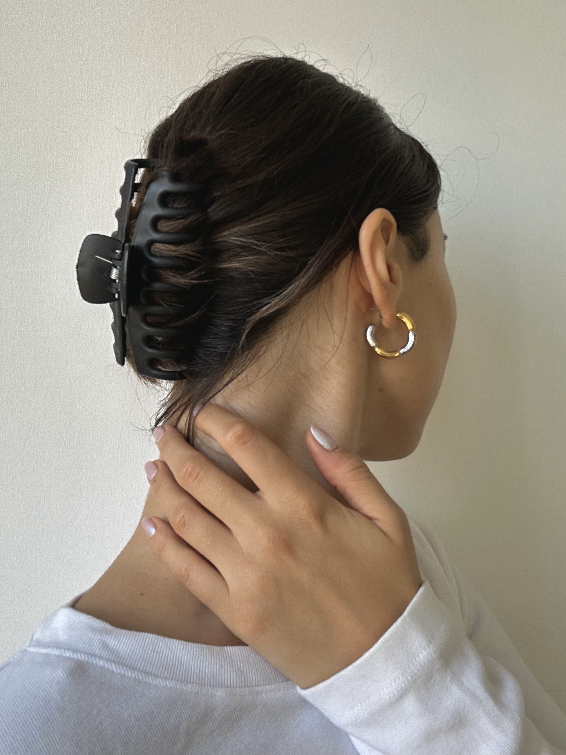 chunky hoop earrings