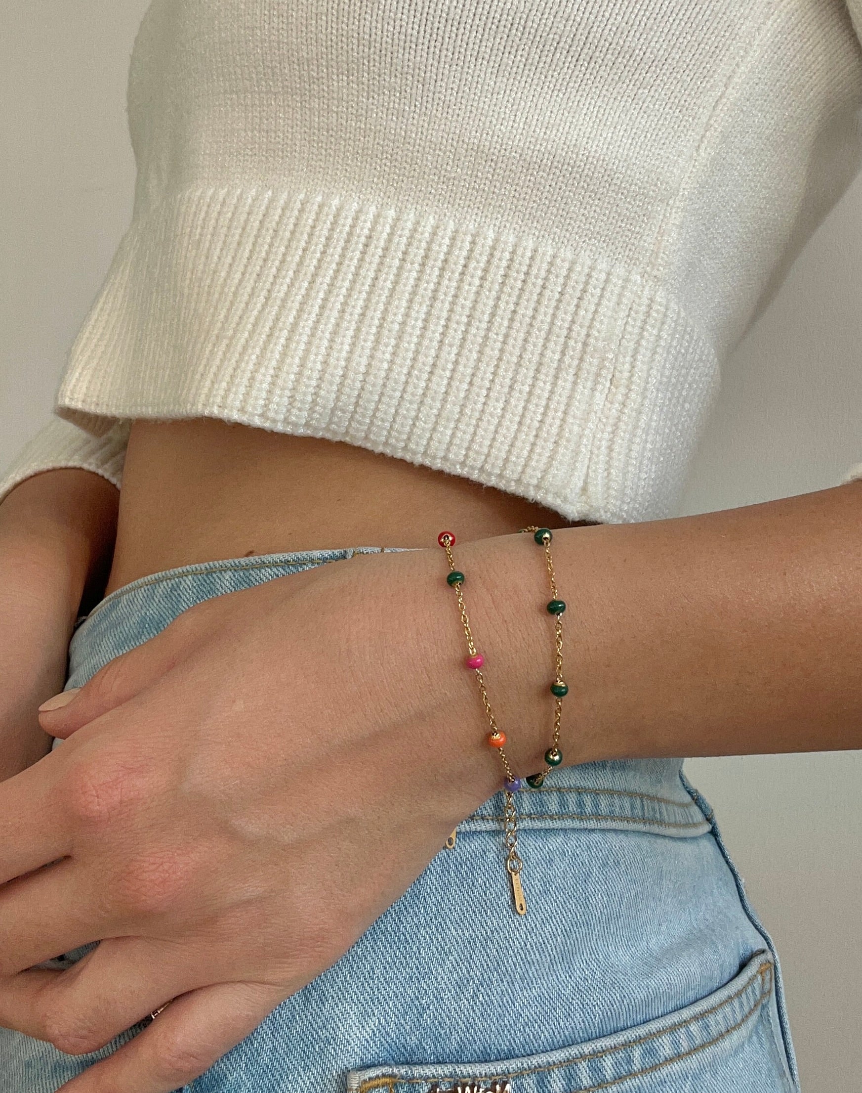 gold thin stacking bracelet