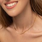 gold every day snake chain necklace