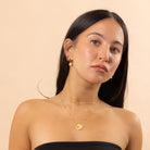 waterproof anti tarnish stacking charm hoop earrings