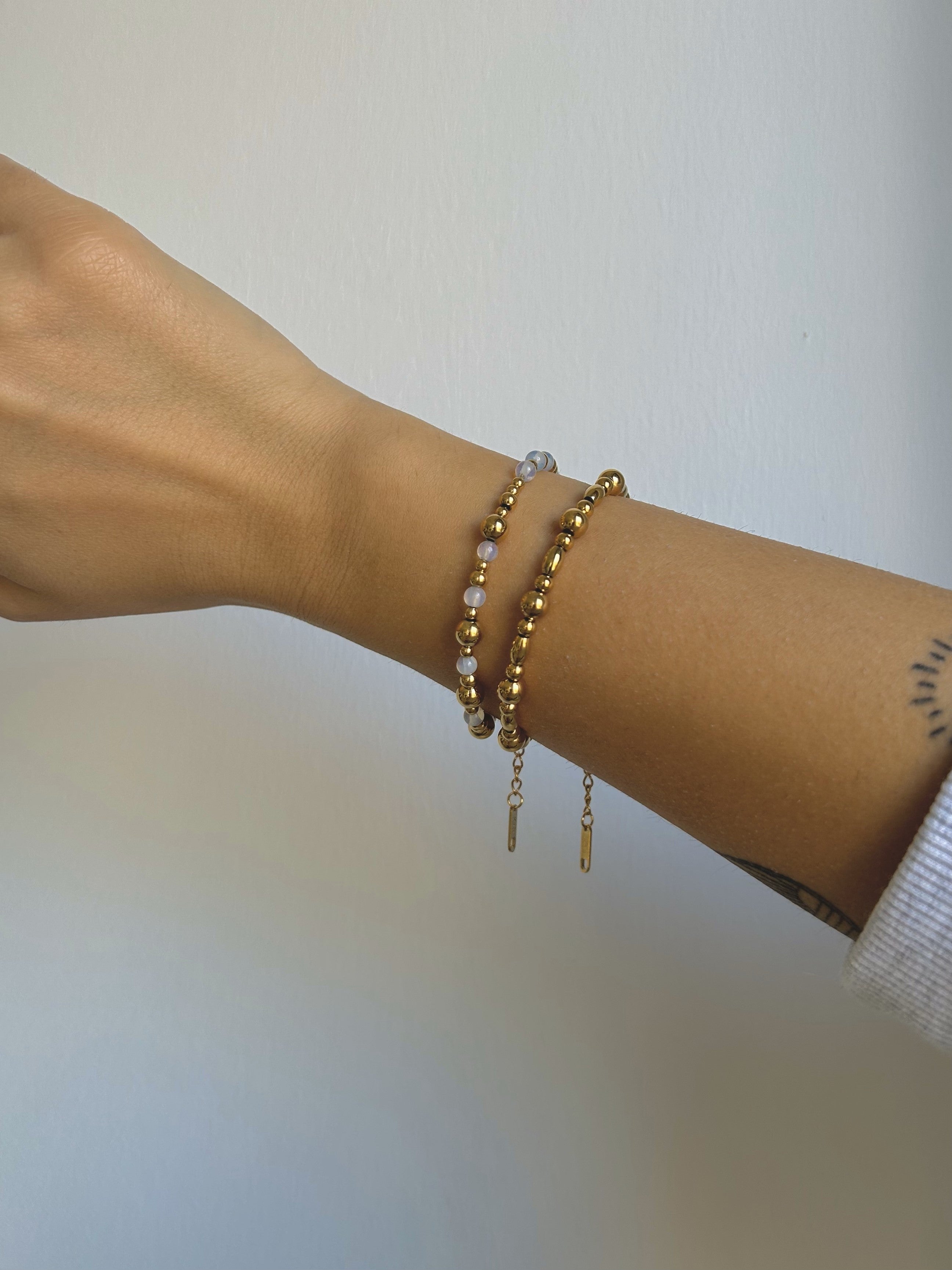 stacking beaded bracelet