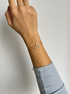 gold layering bracelet