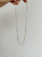 waterproof gold thin chain necklace