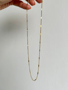 gold minimal chain necklace