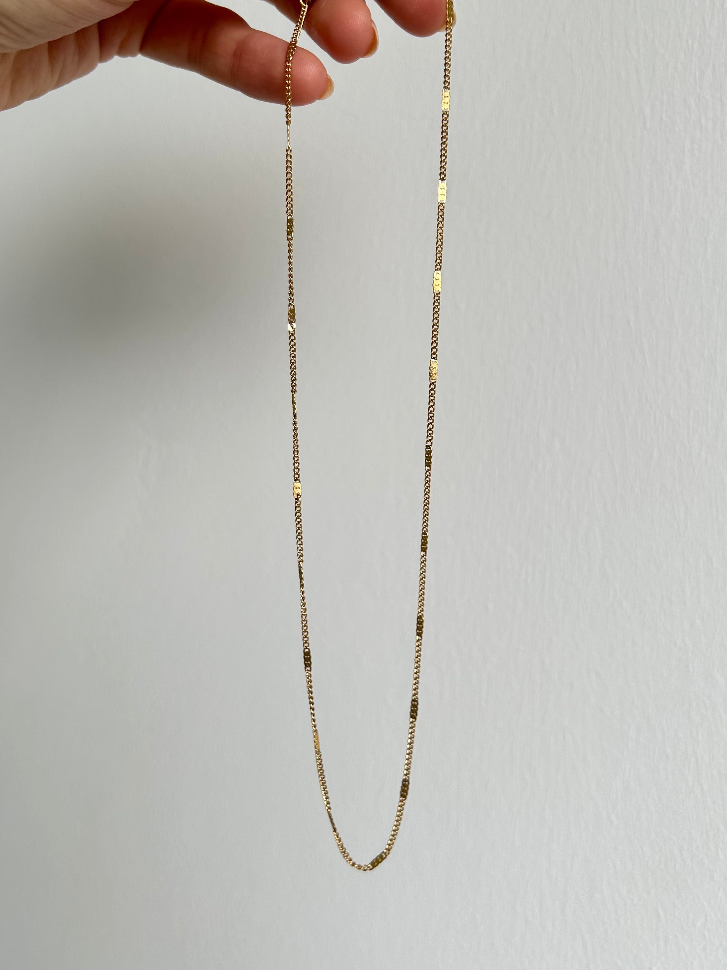 gold minimal chain necklace