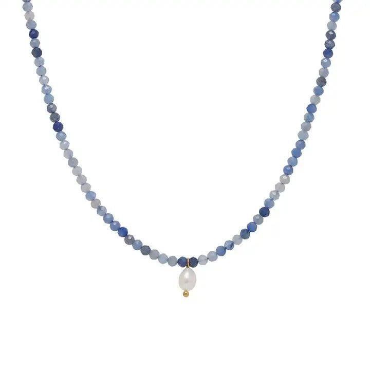 Blue Aventurine Gemstone Necklace