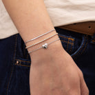 silver bracelet stack