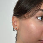 mini crystal stud earrings